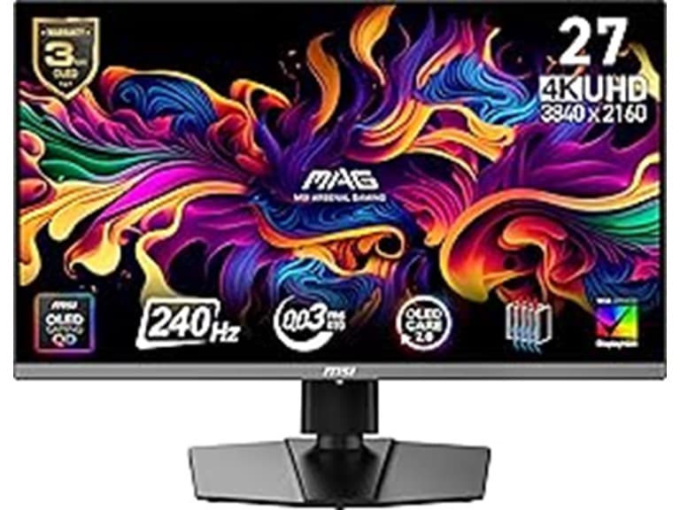 MSI 27" UHD Monitor | MAG 272UP QD-OLED X24 (Factory Reconditioned)
