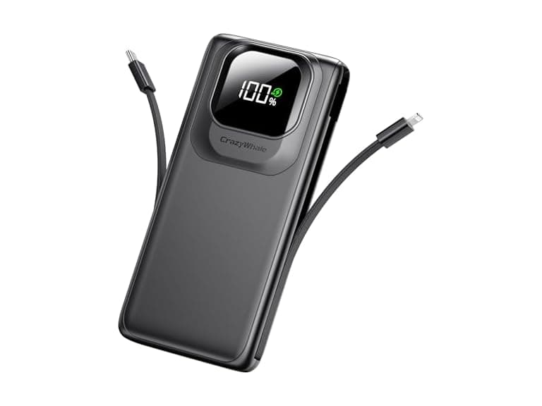Crazywhale Portable Power Bank Built-in