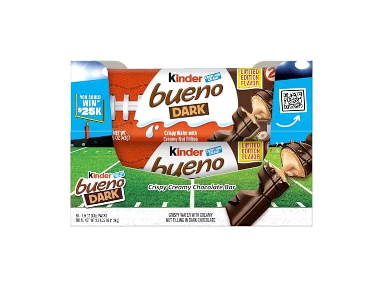 Kinder Bueno Dark Hazelnut Bars 30ct 1.5
