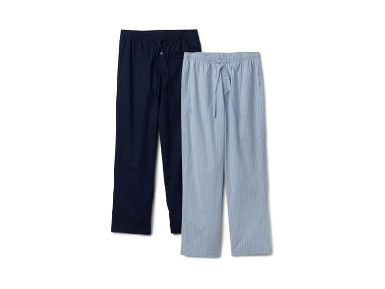 Amazon Essentials Mens Poplin PJ Pant 2Pk