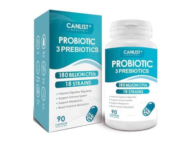 CANLIST Probiotics 180 Billion CFU 90 Capsules