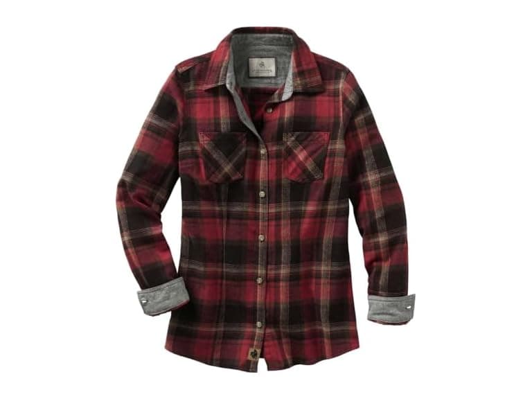 Legendary Whitetails Womens Long Sleeve Plaid Button Up