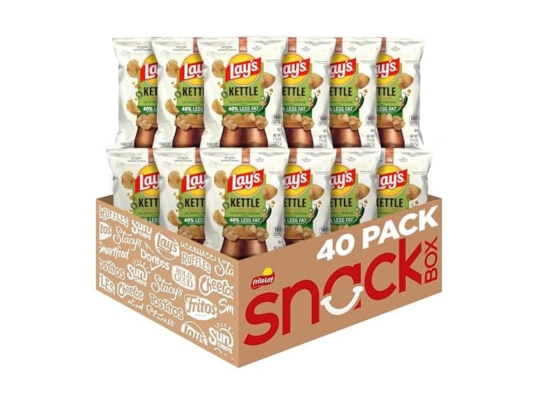 Lays Kettle Chips Jalapeno Cheddar Pack of 64