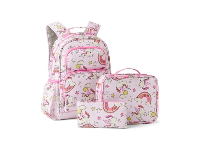 Amazon Essentials Kids School Backpack Set Pink - 3 Piece Set