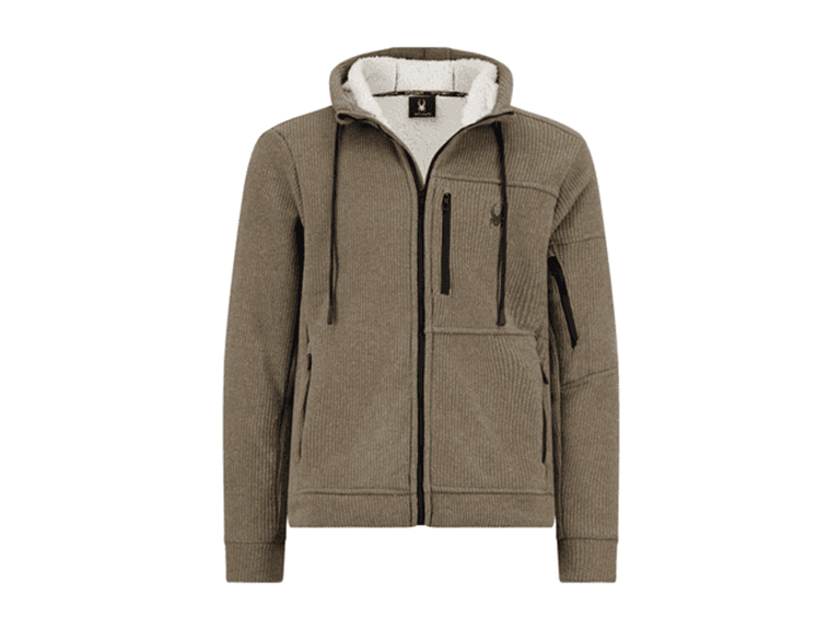 Spyder Mens Sherpa Bonded Sweater Hoodie