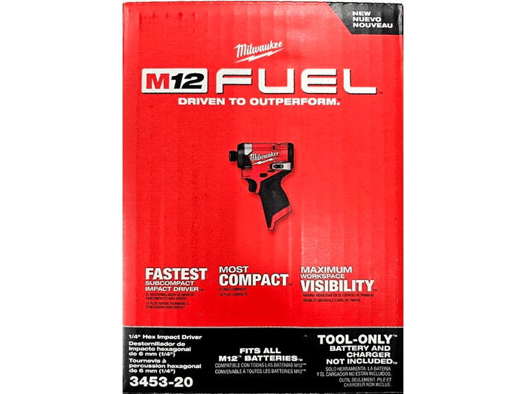 Milwaukee 3453-20 12V Fuel 1/4"  Impact Driver