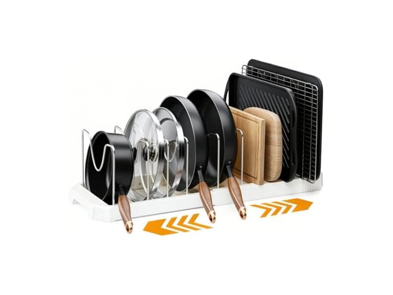 MUDEELA Expandable Pot Lid Organizer
