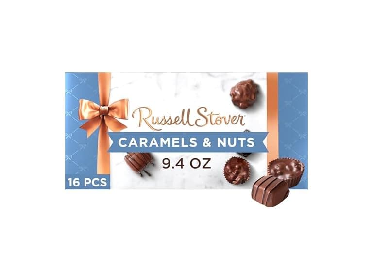 Russell Stover Caramel Nuts Choc Box 9.4