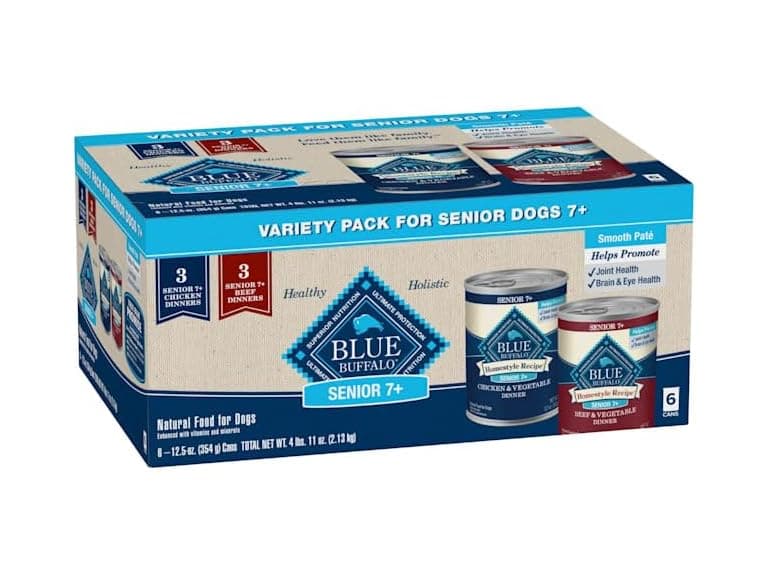 6ct Blue Buffalo Homestyle Beef Dinner Senior Dog Food