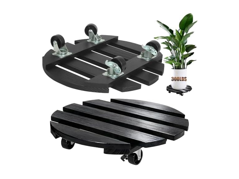 IBGUC 2 Pack Plant Caddy with Wheels