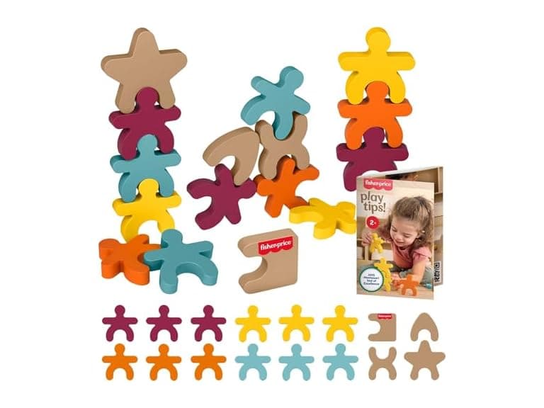 Fisher-Price Wood Stacking Shapes 16pc