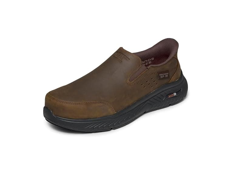 Skechers Men's Work Arch Fit Crosser SR Safety Toe Slip Ins CDB