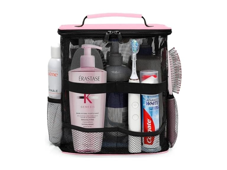 EASEGAVE Quick Dry Mesh Shower CaddyBag