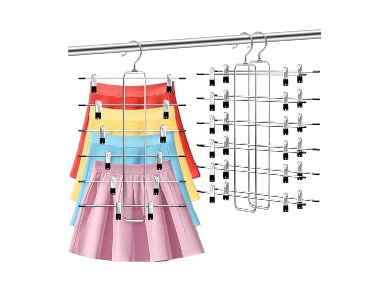 FATHITA 6-Tier Space Saving Pants Hangers