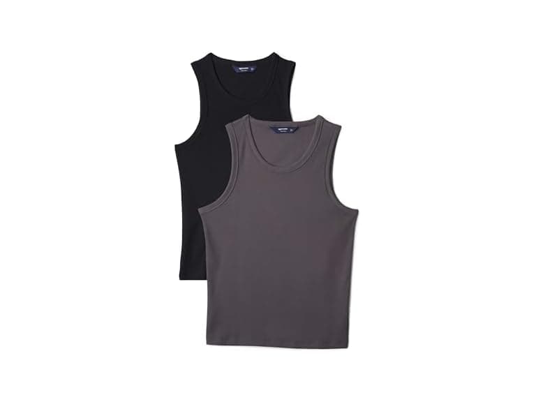 Amazon Essentials Men 2-Pack Slim-Fit Ribbed Tank
