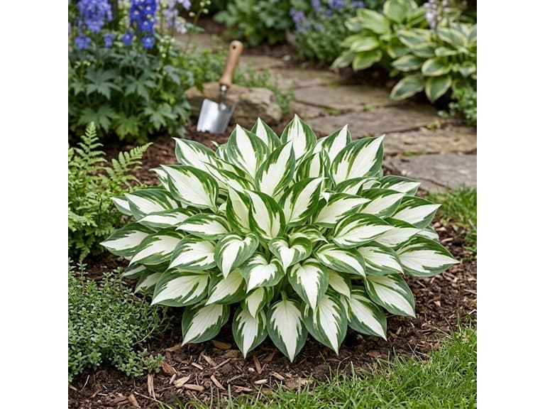 Fire & Ice Hosta - 4 Bare Roots