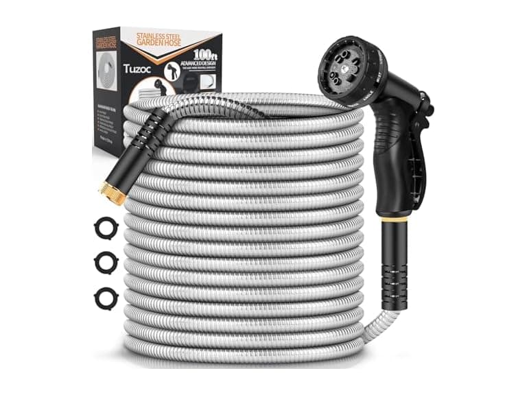 Rcfunkid 100FT Metal Garden Hose