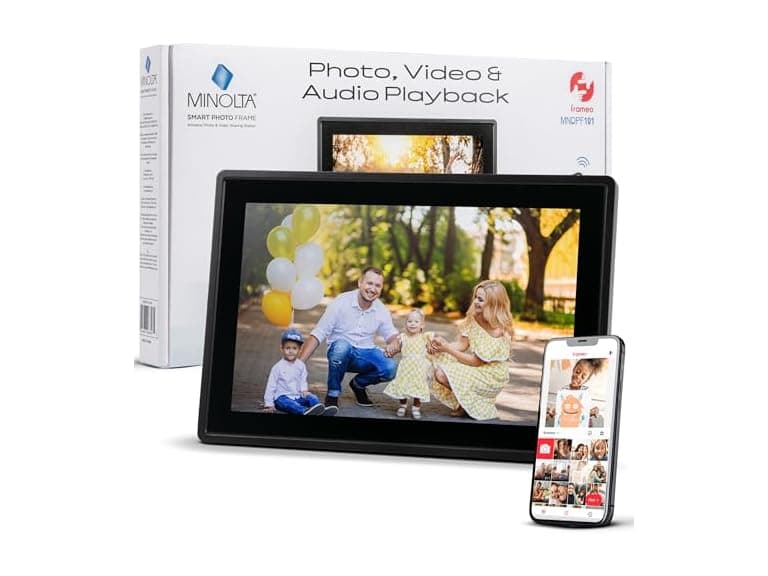 Minolta Smart Photo Frame 10.1 inch, Black