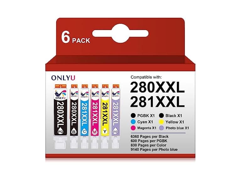 ONLYU Cartridges 6 Pack 281 Canon