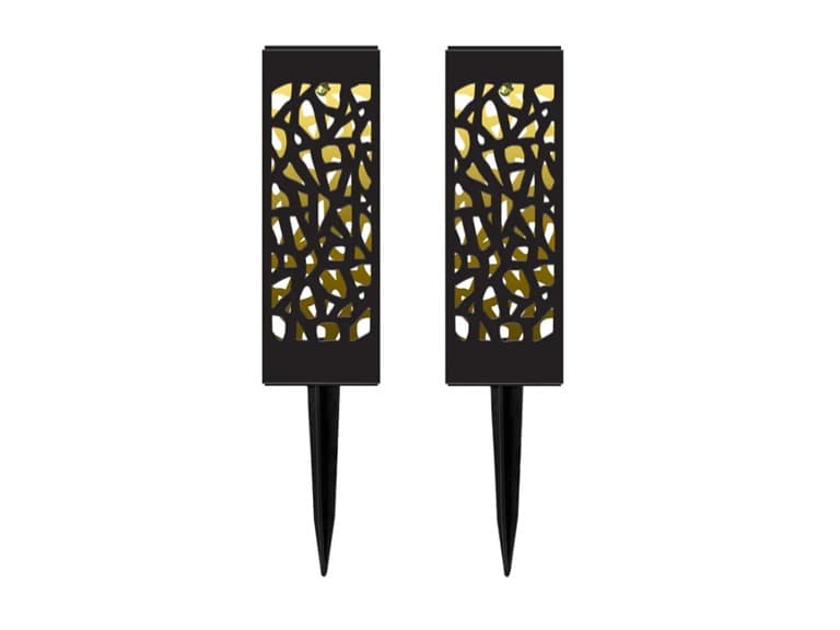 Aduro 2 Pack Solar Powered Outdoor LED Path Lights