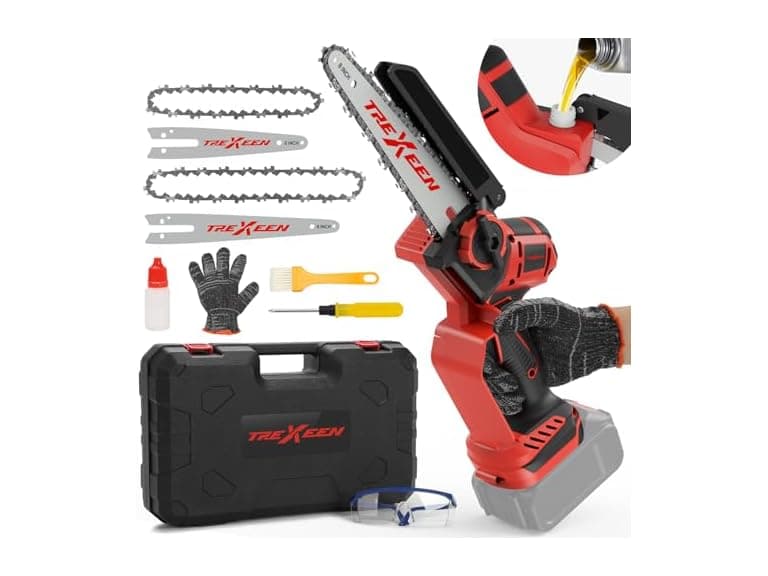 TREXEEN Mini Chainsaw for Battery