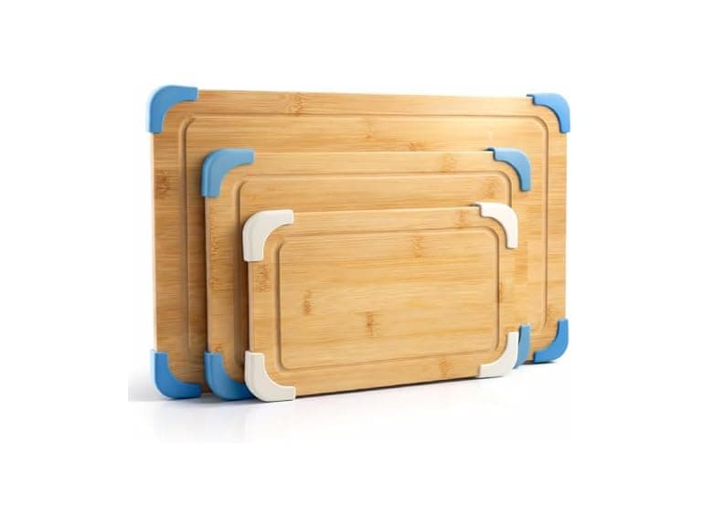 COOK WITH COLOR Non-Slip Cutting Board Set Light Blue