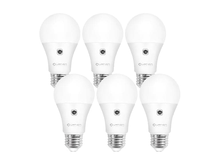 6-Pack Dusk to Dawn Sensor LED Light Bulbs