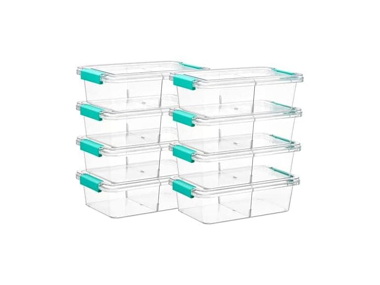 Vtopmart 8 Pack Clear Pencil Box