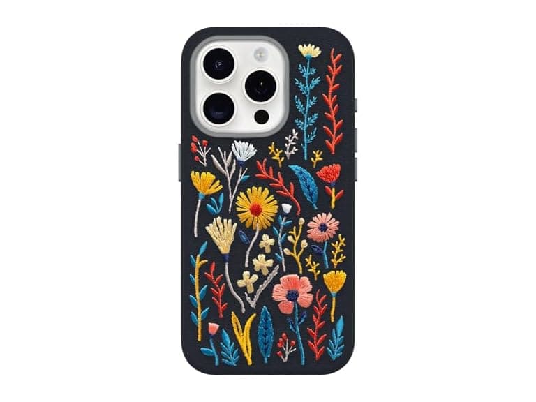 OtterBox iPhone 15 Pro Symmetry Series Cactus Leather Embroidery Case