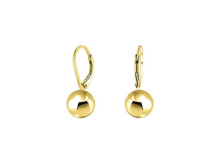 Yeidid 6mm Leverback Ball Earrings