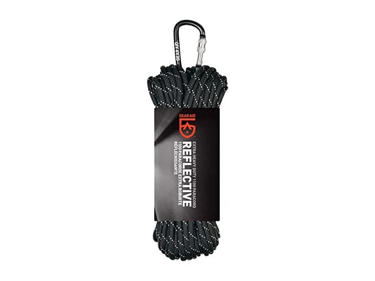 GEAR AID 1100 Paracord & Carabiner, 100 ft