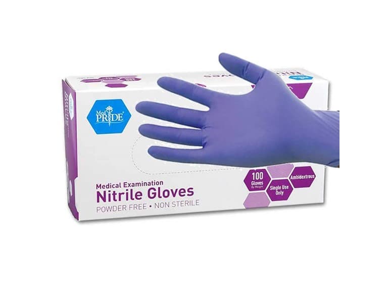 MedPride Powder-Free Nitrile Exam Gloves, Large