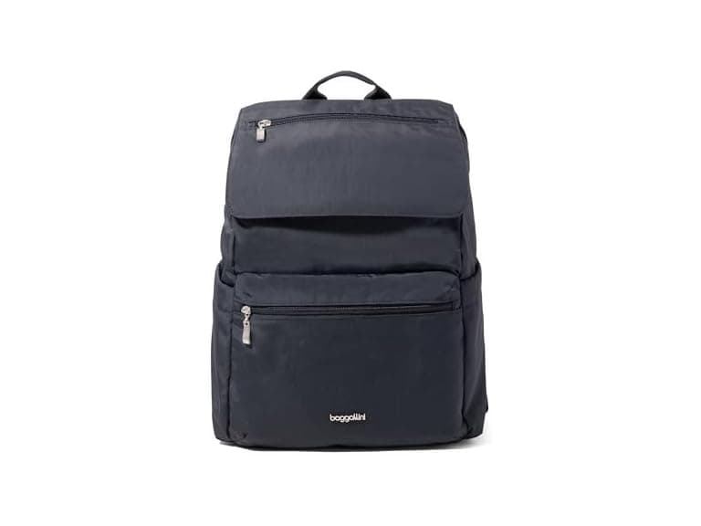Baggallini Flap Laptop Backpack - 15"x11" Charcoal