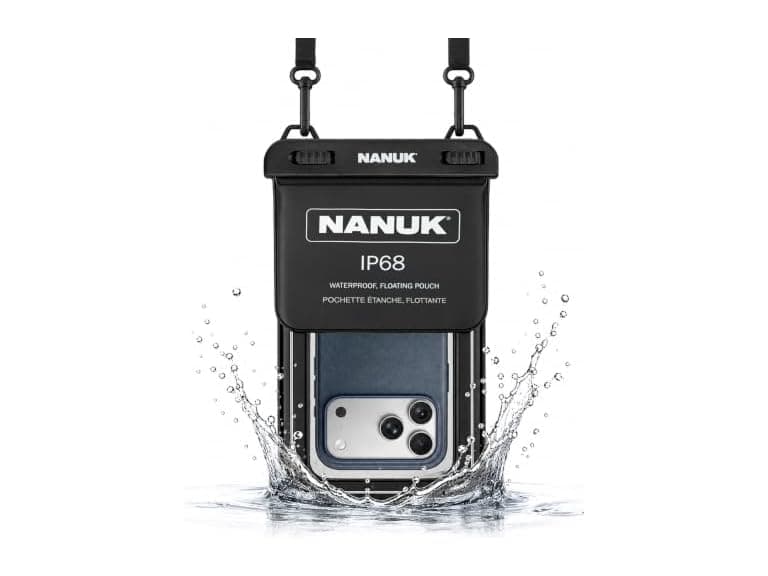 NANUK Waterproof Phone Pouch IP68 Dry Bag Black