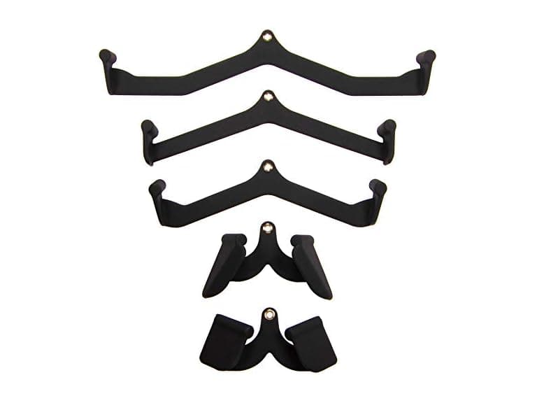 BalanceFrom Cable Machine Attachments 5-Piece Combo