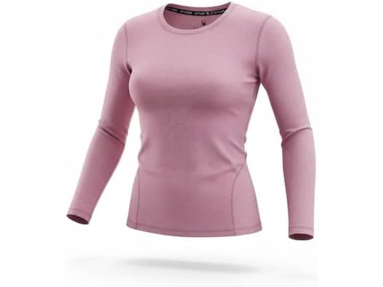 Spyder Womens Micro French Terry LS Crew Base Layer