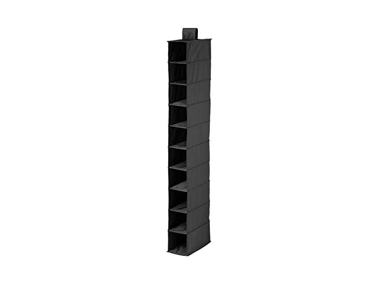 Honey-Can-Do 10-Shelf Hanging Shoe Organizer, Black