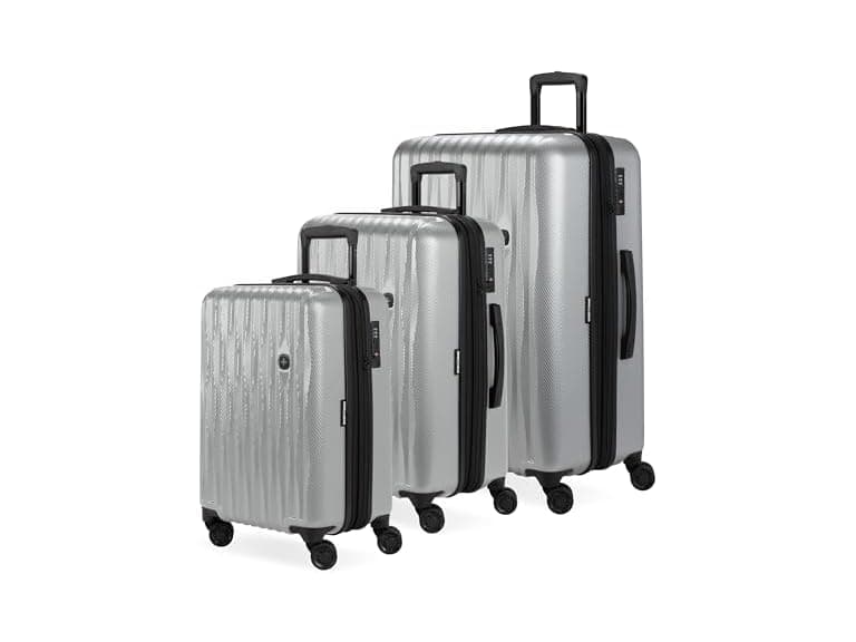 SwissGear 7272 Energie Luggage Silver, 3-Piece Set (19/24/27)