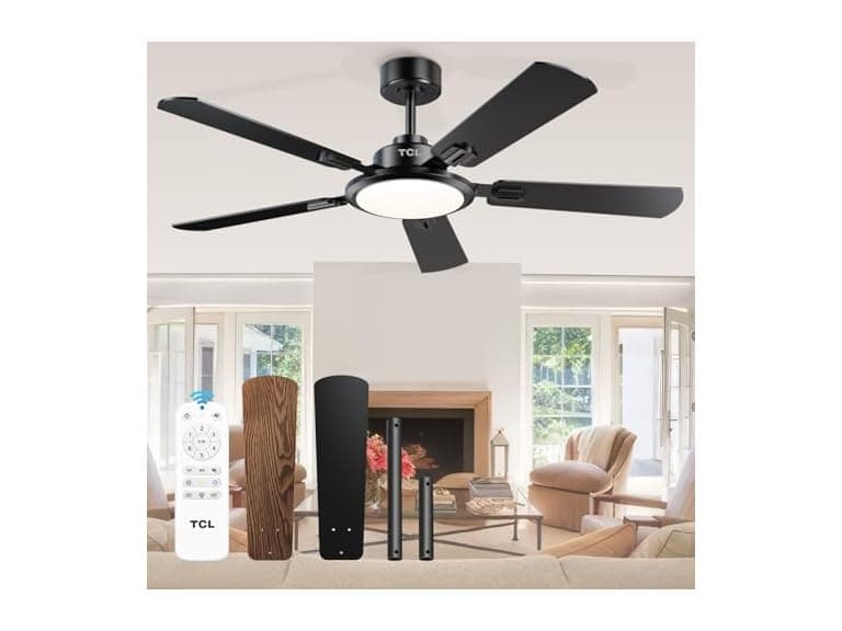 52 Ceiling Fan w/ Light & Remote