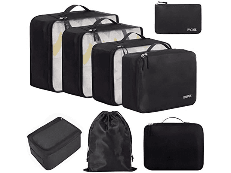 8 Pc Packing Cubes Luggage Organizers