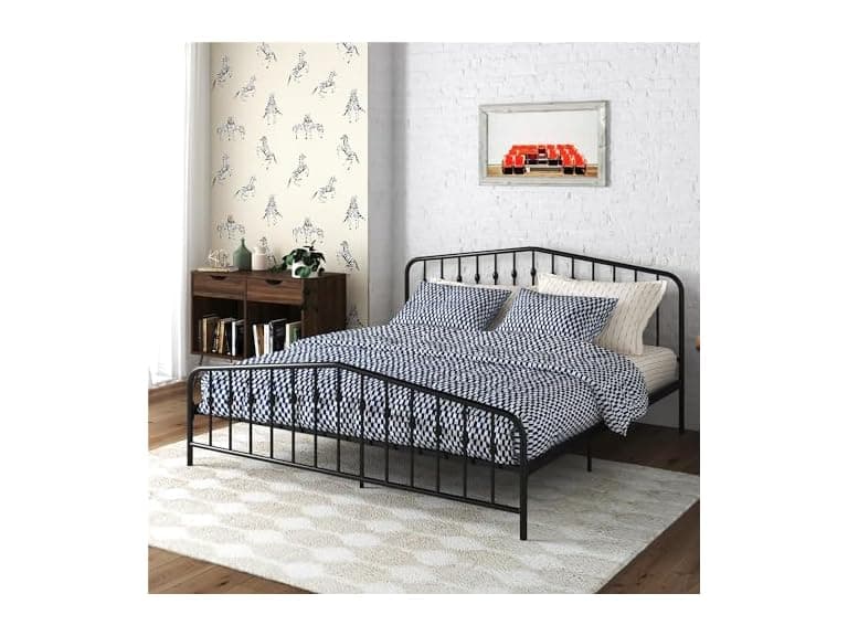 Novogratz Bushwick Modern Metal Bed Frame
