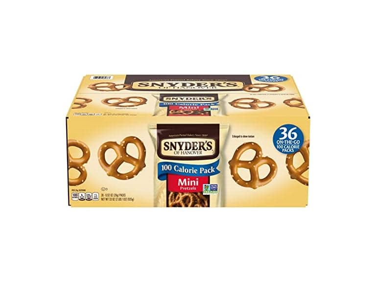 36CT Snyder's of Hanover Mini Pretzels, 100 Calorie