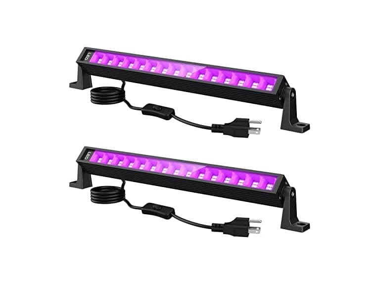 lamvip 38W UV Blacklight Bar 2-Pack