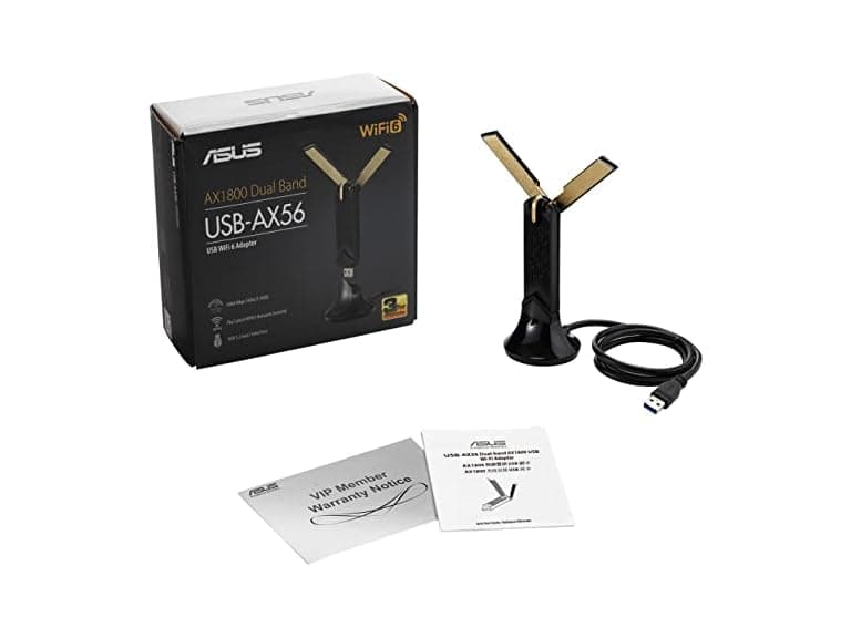 ASUS WiFi 6 AX1800 USB WiFi Adapter (USB-AX56) (Refurbished)