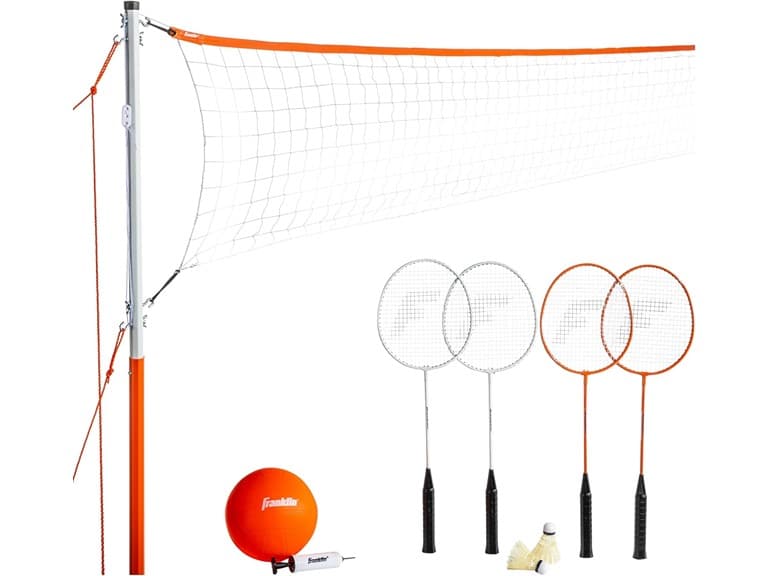 Franklin Sports Starter Volleyball Badminton Combo Set