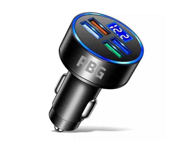 2-Pack 4-Port Car Charger