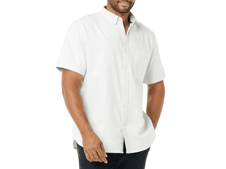 Amazon Essentials Mens SS Stretch Oxford Shirt