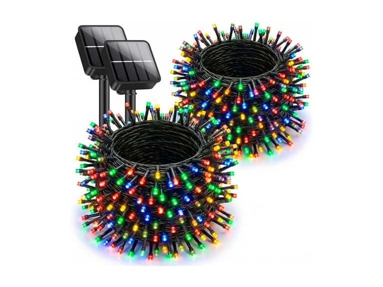 Brightever Solar String Lights for Outside, 2-Pack