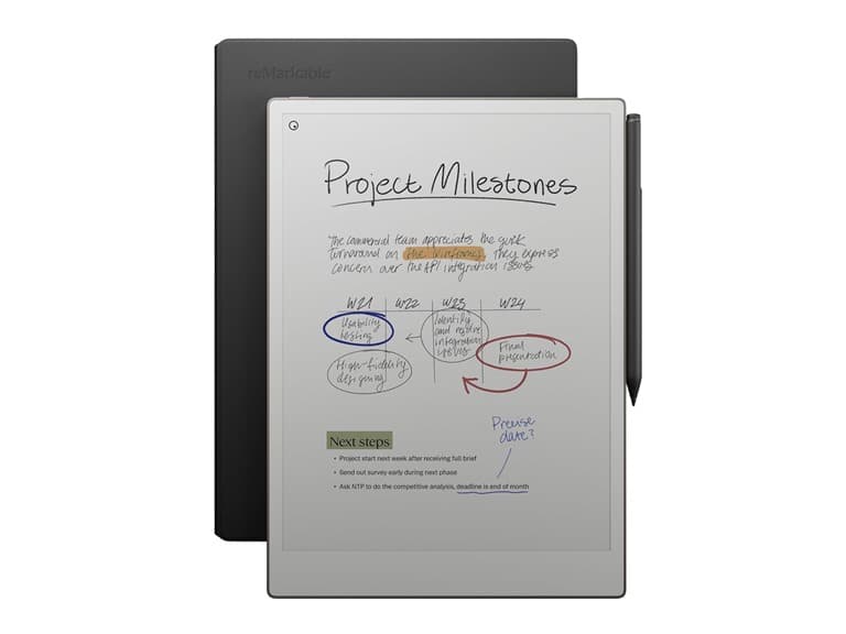 reMarkable Paper Pro Leather Folio Bundle (Factory Reconditioned)