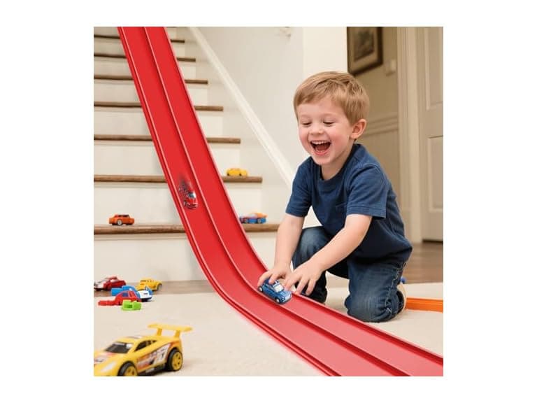 INKZOO Flex Track Flexible Race Track for Kids